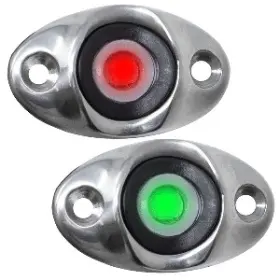 F38-6610D TACO MARINE Mount Led Navigation Light Set Steel