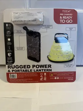 TPB9300 TECH SQUARED Rugged Power Bank Mah Solar Lantern #2