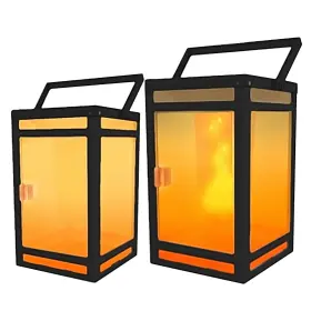 STL-202 TECHKO Solar Lantern Flame Light