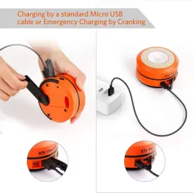 637248260882 THORFIRE Led Camping Lantern Lights Crank Usb #3