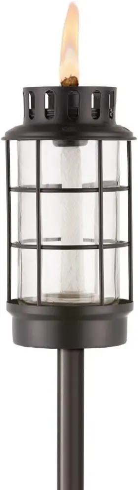 1121122 TIKI Glass Lantern Torch Weather