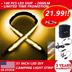 AMBER-2600LM-IP67 TOPAUTOGEAR Camping Light Led Strip