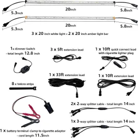 798476436293 TOPAUTOGEAR Led Camp Light Camping Gear Tent Kit #2