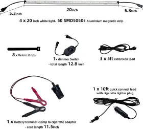 798476436309 TOPAUTOGEAR Led Camp Light Campin Gear Tent Kit #3