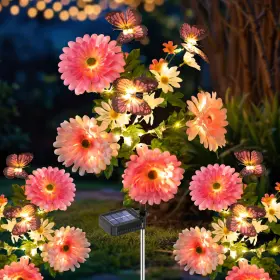 CHRY0418 TOPVELO Solar Garden Light Leds Lighting Daisy Bu