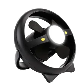 E-19131 TORCHSTAR Led Usb Rechargeable Tent Fan Light Battery