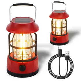 9343-S2 TRIROCKS Set Led Solar Camping Lantern Dimmable Water