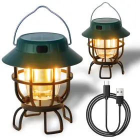 977362810445 TRIROCKS Set Led Solar Camping Lantern Dimmable