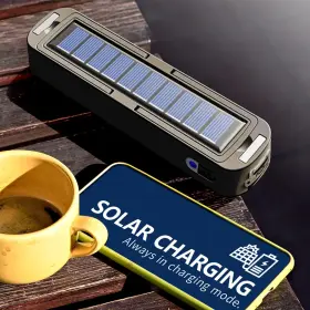 754083501106 UPFOX Solar Rechargeable Camping Lantern Power #3