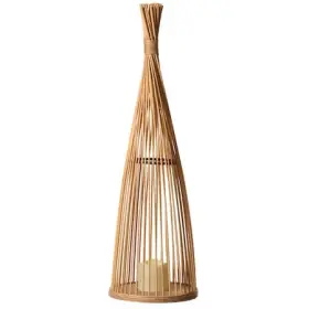 QI004161 VINTIQUEWISE Rattan Led Lantern Lamp Battery