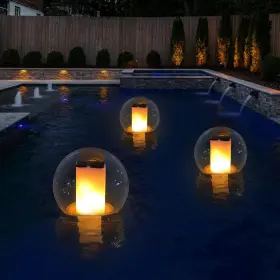 046149825289 VISOFO Solar Floating Pool Lights Swimming