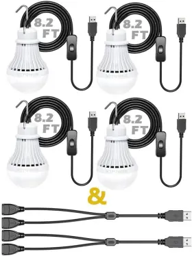 USB-VT-01 VTPOWER Pack Led Bulb Camping Light Garage Car