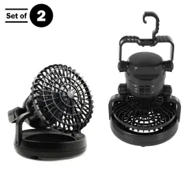196593836062 WAKEMAN Camping Lantern Fan Set Weather Lights #3