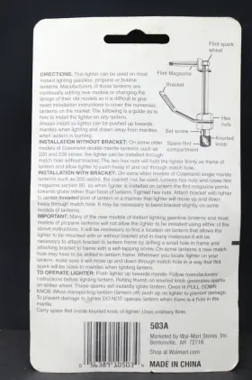 503A WAL MART Lantern Lighter Igniter Coleman Cat #2