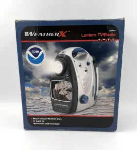 TWBB534 WEATHERX Lantern Tv Radio Noaa Alert Screen
