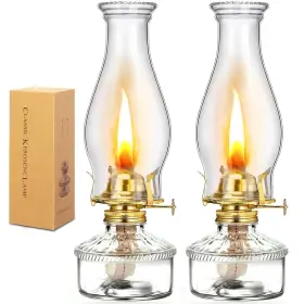 WEERSHUN-2 WEERSHUN Oil Hurricane Lamp Kerosene Lantern Vi