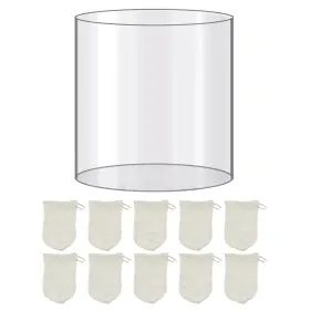 767461476606 WELLRISE Propane Lantern Mantles Glass