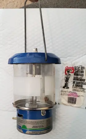 264-676 WENZEL Double Mantle Propane Lantern Camping