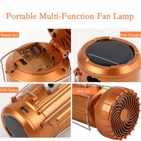 635638681651 WMM Camping Lantern Fan Flashlight Usb #3