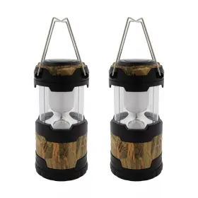 001C5J WOODLAND CREEK Pop Up Battery Led Camo Lanterns Set