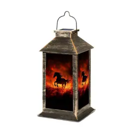 041TYND-VTSSDOHEB WOOPKAJSFKJI Solar Lantern Galloping Horse