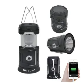 XRT01 XRTECNA Solar Camping Lantern Rechargeable Charging Led