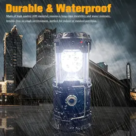 XT00496X2 XTAUTO Camping Lantern Solar Usb Rechargeable Lig #3