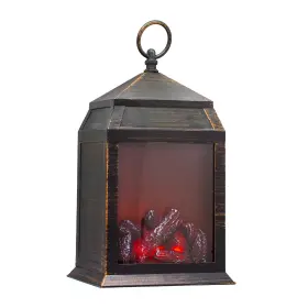 034484219849 YAKII Fireplace Lantern Bright Leds Timer Opera