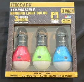 849813019164 CAMPING Led Lantern Light Bulbs Hook Pack Hiking