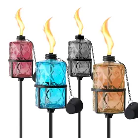 ZSMYD-04 ZSPENG Pack Colorful Glass Garden Torch