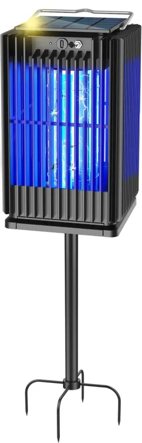 T300 ZWIRAN Solar Bug Zapper Waterproof Mosquito Groun