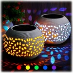 Reginary 2 Pcs Solar Table Lantern Outdoor Waterproof Dancing Flashing Flame .... Fixed Price $39.35.