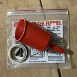 Vintage Coleman 5103-7006 Filter Funnel Red Plastic In Original Bag. Fixed Price $19.99.