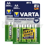 8 X Varta Aa 2600mah Batteries Rechargeable Ni-mh 1.2v Hr6 Stilo Accu Power High. Fixed Price $35.70.