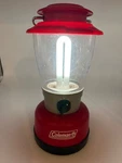 Coleman 5328 Series Red Battery Lantern Tested Works Camping Emergency Light. Fixed Price $21.99.
