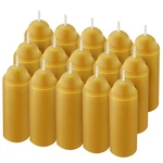 Dunkive 15 Pcs 15h Natural Beeswax Candles For Candle Lanterns, Yellow. Fixed Price $34.72.