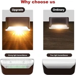 Pearlstar Solar Deck 4 Pack Step Lights Waterproof Led Sl-501 - Brown/warm. Fixed Price $19.66.
