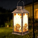 Yhmall Fathers Day Gifts, Highland Cow Solar Lanterns Outdoor Waterproof, Bir.... Fixed Price $30.34.