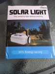 Gunter Solar Light The Camping Without Electricity 90% Energy Saving. Fixed Price $17.50.