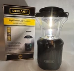 Defiant High Power Led Lantern Portable Camping Emergency Light D Cell Cordless. Fixed Price $15.95.