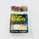 Coleman #51 Slip-on Bayonet Style Leisure Line Gold Top Lantern Mantles 2 Pack. Fixed Price $5.99.