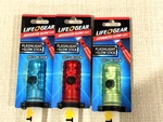 Lifegear Blue, Green And Red Glow Stick & Flashlight With Whistle - 3 Sticks. Fixed Price $14.35.