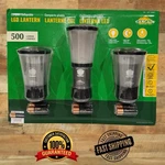 3pk Cascade Mountain Tech Aluminum Led Pop Up Lanterns With Duracell Batteries. Fixed Price $24.99.