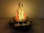 Camp Fire Night Light, Glowing Lamp Cabin & Camping Decor. Fixed Price $25.00.