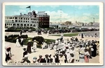 Coleman House & Boardwalk Old Parked Cars Busy Asbury Park Nj C1919 Postcard S8. Fixed Price $12.50.