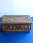 Antique Filipino 19th Century Silver Inlay And Bronze Betel Nut Box. Fixed Price $150.00.