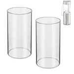 Lvacodv 2-pack Compatible Replacement Glass 1.5"l X 1.5"w 3"h, Transparent. Fixed Price $19.76.