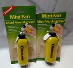 (2) Coghlan's Portable Mini Fan Yellow For Camping, Personal, Sports Foam Blades. Fixed Price $10.97.