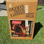 Vtg Coleman Propane 2 Mantle Lantern 5114b700 Nos New In Box Green Camping Usa. Fixed Price $43.99.