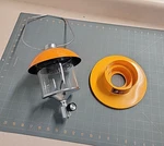 Vintage Sears Roebuck Orange Single Mantle Propane Lantern P/n 920.727870. Fixed Price $30.00.